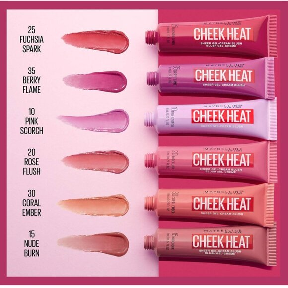 Maybelline Cheek Heat Gel-Cream Blush - #35 Berry Flame - Picture 3 of 8